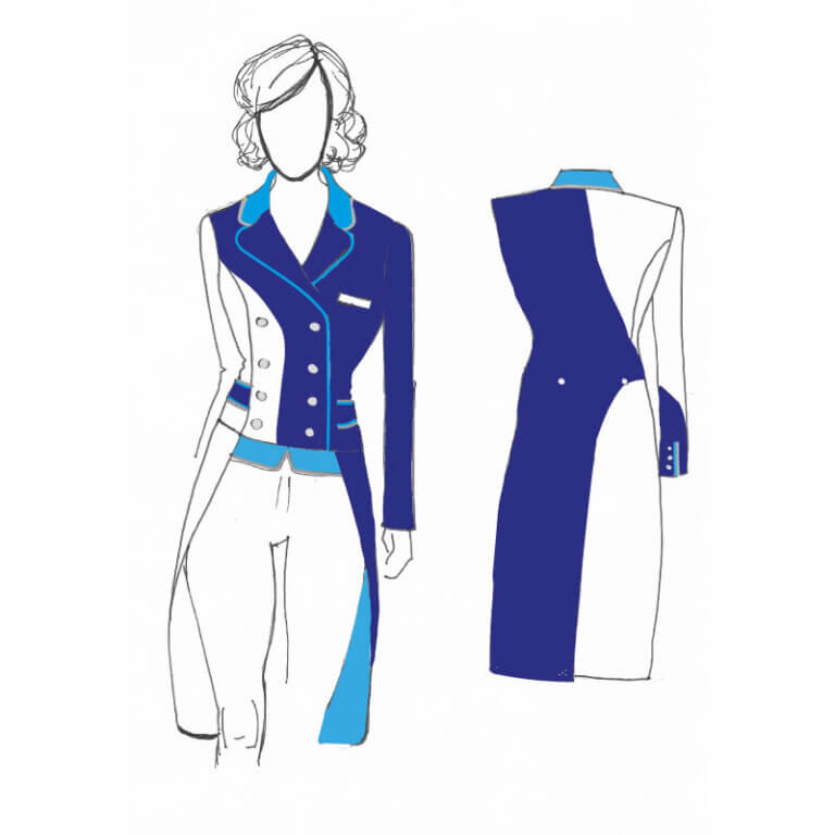 Custom MESH Dressage Tailcoat